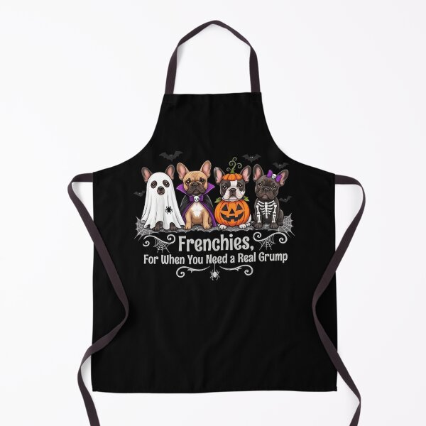 Item preview, Funny Halloween Frenchie Dogs Grumpy Ghost Pumpkin Skeleton Costume designed and sold by ArcaneArtistry.