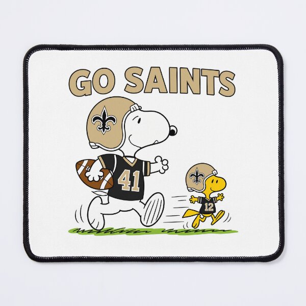 Item preview, Snoopy & Woodstock New Orleans Saints Football Retro F349 designed and sold by GLUVY-THEME.