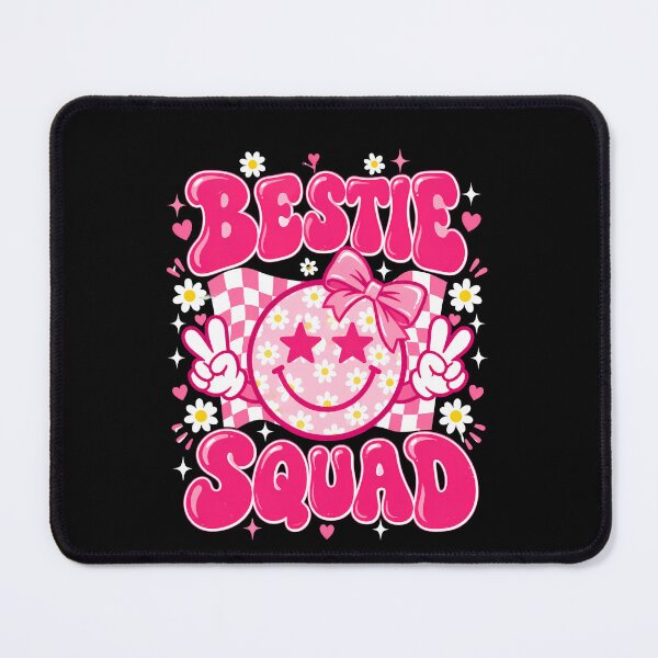 Item preview, Bestie Squad Pink Smiley Best Friend Gift Cute Girly Friendship designed and sold by THREE LITTLE BEANS.