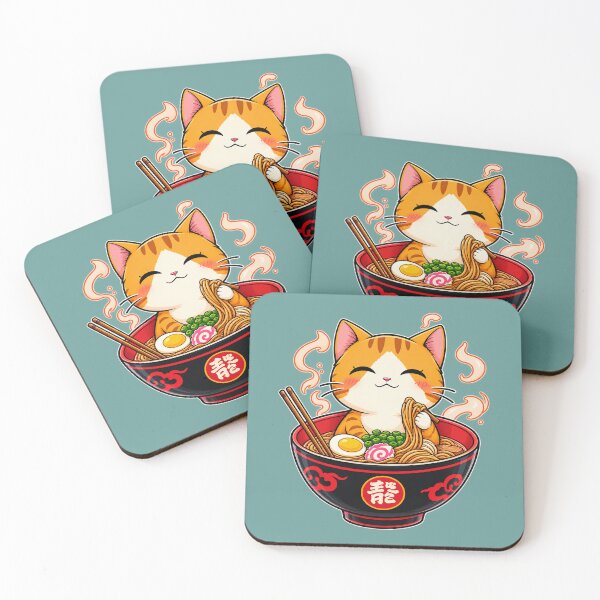 Item preview, Kawaii Ramen Cat – Cute Japanese Food Anime Design designed and sold by mrworld000.