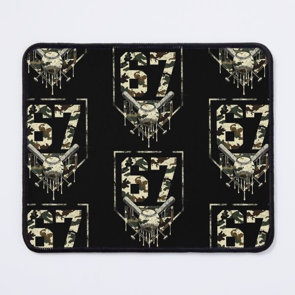 Item preview, Camo Number 67 Baseball Crossed Bats Home Plate Sports Design designed and sold by ZaDonShop.