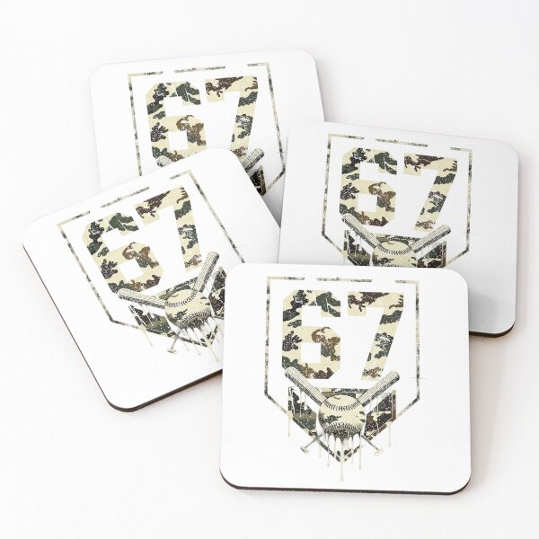 Item preview, Camo Number 67 Baseball Crossed Bats Home Plate Sports Design designed and sold by ZaDonShop.