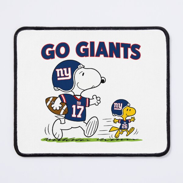 Item preview, Snoopy & Woodstock New York Giants Football Retro F350 designed and sold by GLUVY-THEME.