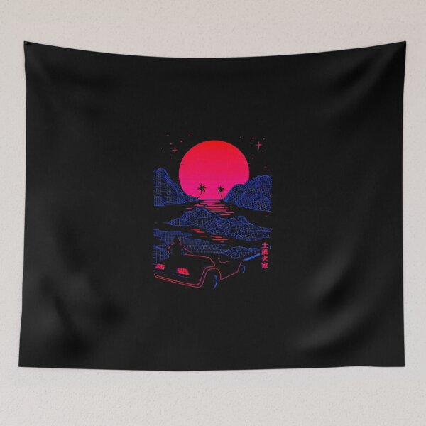 Item preview, Synthwave Sunset Drive  designed and sold by rempeljyfali.