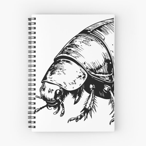 Item preview, Vintage Isopod Illustration - Linocut Pill Bug & Roly Poly Art designed and sold by Litely.