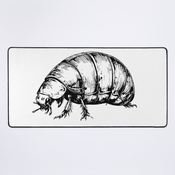 Item preview, Vintage Isopod Illustration - Linocut Pill Bug & Roly Poly Art designed and sold by Litely.