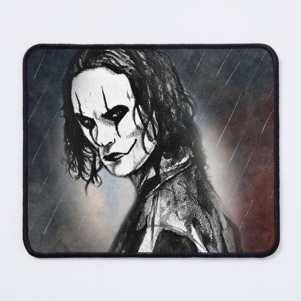Item preview, The Crow Eric Draven “Can’t Rain All the Time” Portrait – Gothic Movie & Cult Film Art Print designed and sold by ConorKeeganArt.