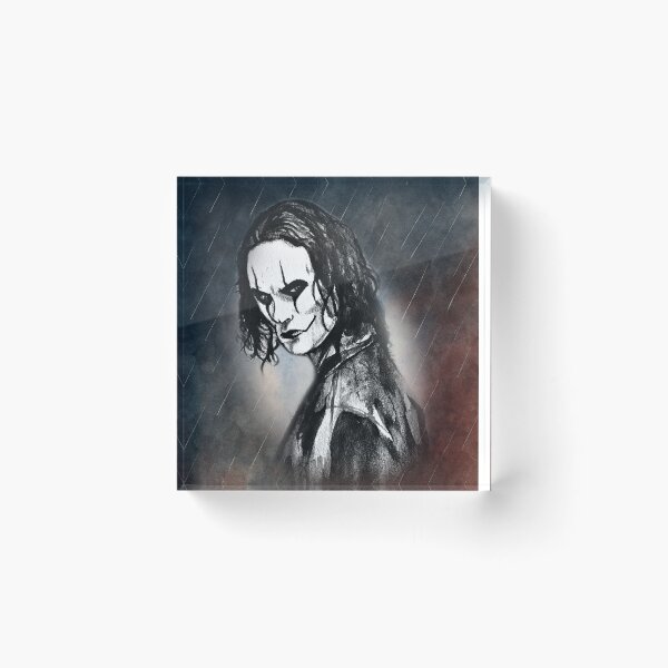 Item preview, The Crow Eric Draven “Can’t Rain All the Time” Portrait – Gothic Movie & Cult Film Art Print designed and sold by ConorKeeganArt.