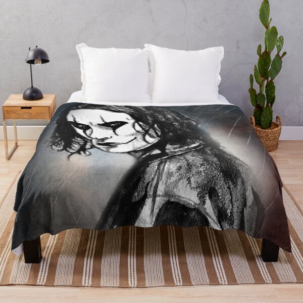 Item preview, The Crow Eric Draven “Can’t Rain All the Time” Portrait – Gothic Movie & Cult Film Art Print designed and sold by ConorKeeganArt.