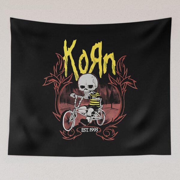 Artikelvorschau, Korn Nu Metal Band Skeleton Bike Ride entworfen und verkauft von Minimalistellar.