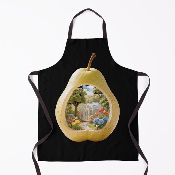 Item preview, Miniature Greenhouse Garden Inside a Fresh Yellow Pear designed and sold by OksArtStudio.
