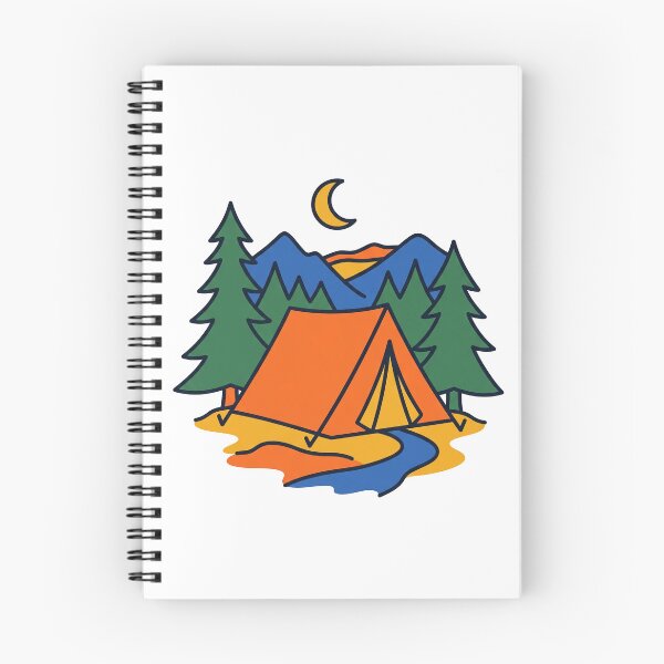 Item preview, Alpine Camping and Evergreen Mountains Illustration designed and sold by seunghus.
