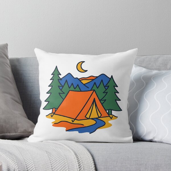 Item preview, Alpine Camping and Evergreen Mountains Illustration designed and sold by seunghus.