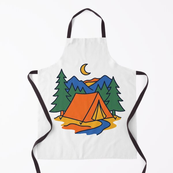 Item preview, Alpine Camping and Evergreen Mountains Illustration designed and sold by seunghus.