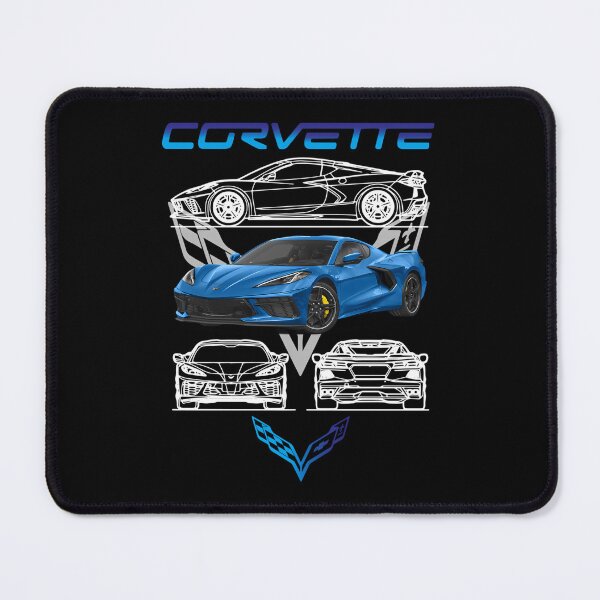 Item preview, Corvette C8 Blue Chevrolet Car designed and sold by pik-niki.