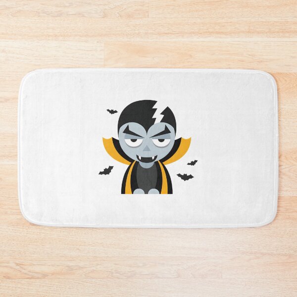 Item preview, Cute Vampire Emoji Design with Fangs and Cape for Halloween and Gothic Style designed and sold by issamejessie.