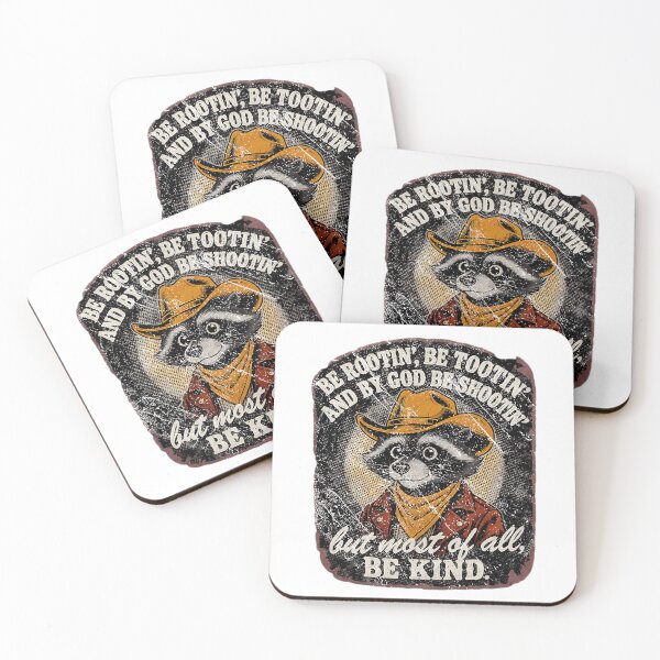 Item preview, Cowboy Raccoon Be Rootin Tootin But Most Of All Be Kind Design designed and sold by ZaDonShop.