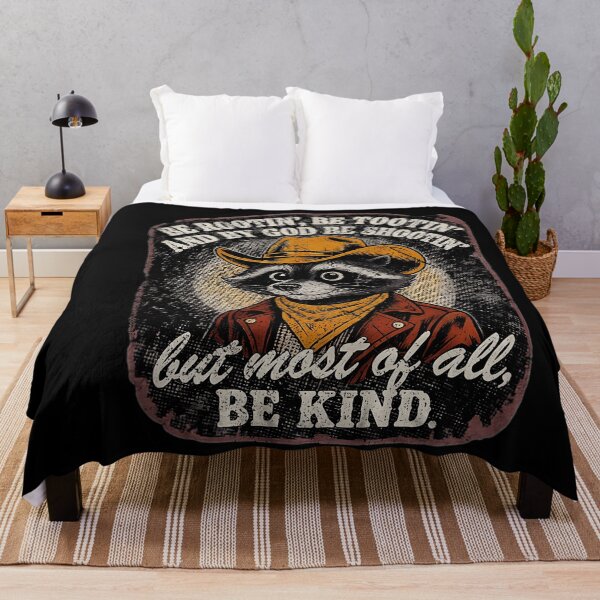 Item preview, Cowboy Raccoon Be Rootin Tootin But Most Of All Be Kind Design designed and sold by ZaDonShop.