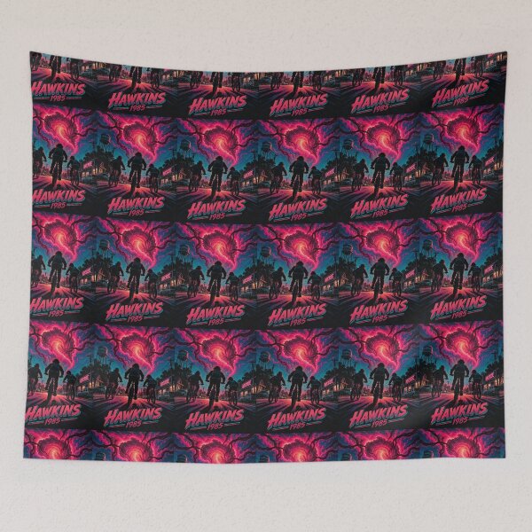 Item preview, Hawkins 1985 Retro Cartoon Portal Adventure T-Shirt designed and sold by Fanverse Merchandise.