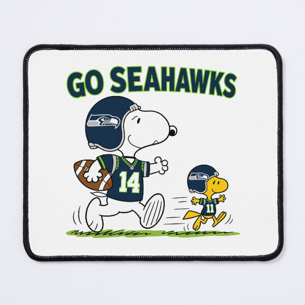 Item preview, Snoopy & Woodstock Seattle Seahawks Football Retro F352 designed and sold by GLUVY-THEME.