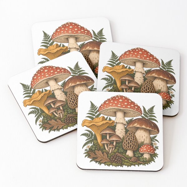 Item preview, Vintage Woodland Mushroom Field Guide designed and sold by Thai Vibe Studio.
