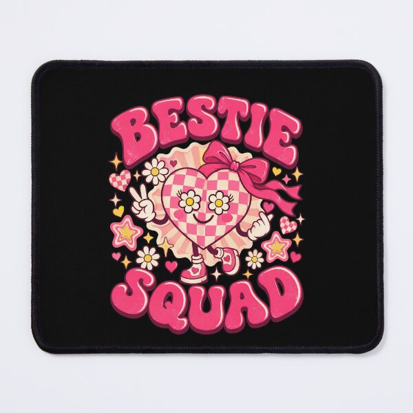 Item preview, Bestie Squad Pink Smiley Best Friend Gift Cute Girly Friendship designed and sold by THREE LITTLE BEANS.