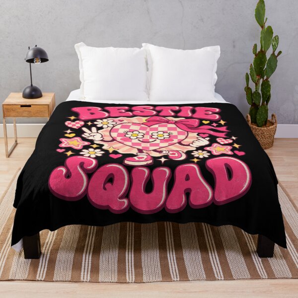 Item preview, Bestie Squad Pink Smiley Best Friend Gift Cute Girly Friendship designed and sold by THREE LITTLE BEANS.