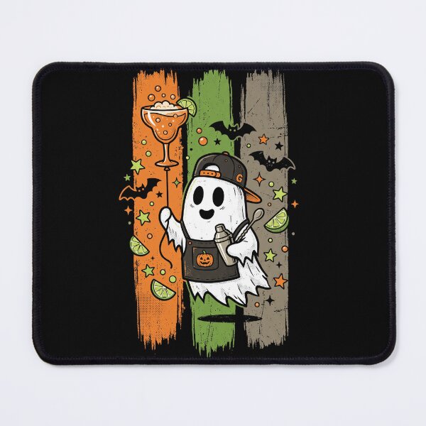 Item preview, Cute Ghost Bartender Halloween Cocktail Party Retro Spooky Design designed and sold by ArcaneArtistry.
