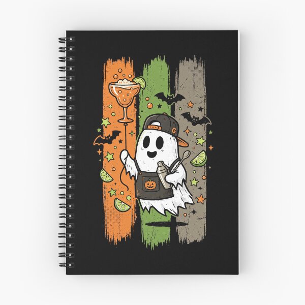 Item preview, Cute Ghost Bartender Halloween Cocktail Party Retro Spooky Design designed and sold by ArcaneArtistry.