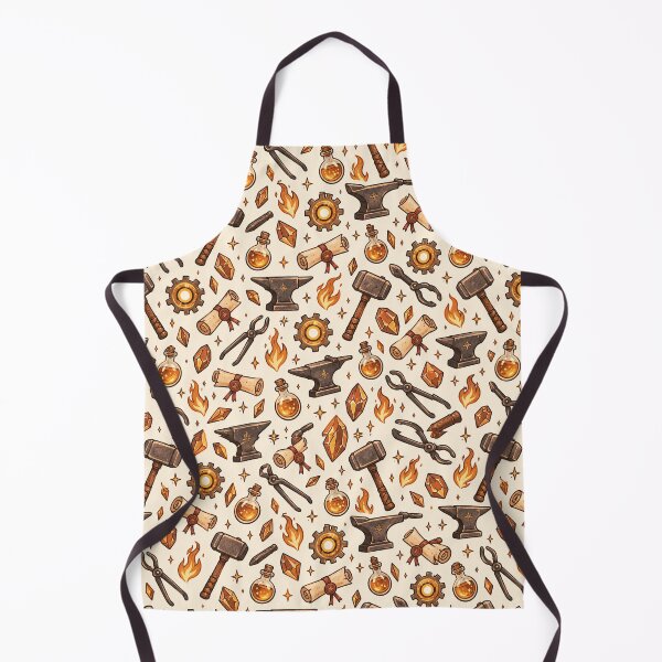 Item preview, Blacksmith Fantasy Doodle Seamless Pattern designed and sold by Fanverse Merchandise.