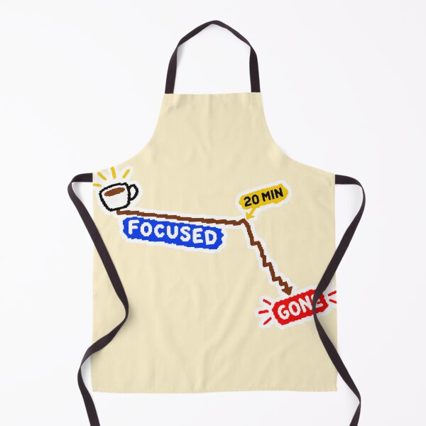 Item preview, Focused, 20 Min, Gone — Pixel Coffee Countdown designed and sold by NuretroStudio.