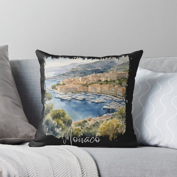 Item preview, Watercolor of Monaco, Monaco souvenir designed and sold by Dressyourflag.