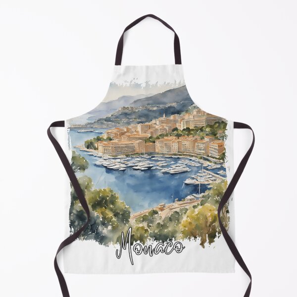 Item preview, Watercolor of Monaco, Monaco souvenir designed and sold by Dressyourflag.
