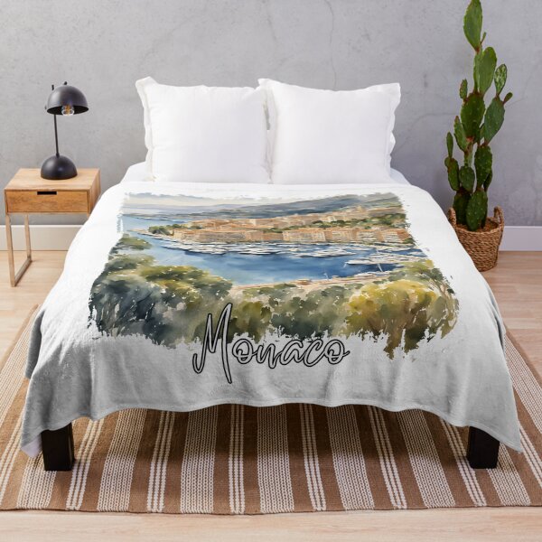 Item preview, Watercolor of Monaco, Monaco souvenir designed and sold by Dressyourflag.