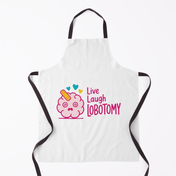 Item preview, Live laugh lobotomy - funny dark humor wall sign parody gift designed and sold by GagShots.