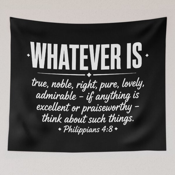 Item preview, Philippians 4:8 Think About Excellent or Praiseworthy Things designed and sold by plushism.