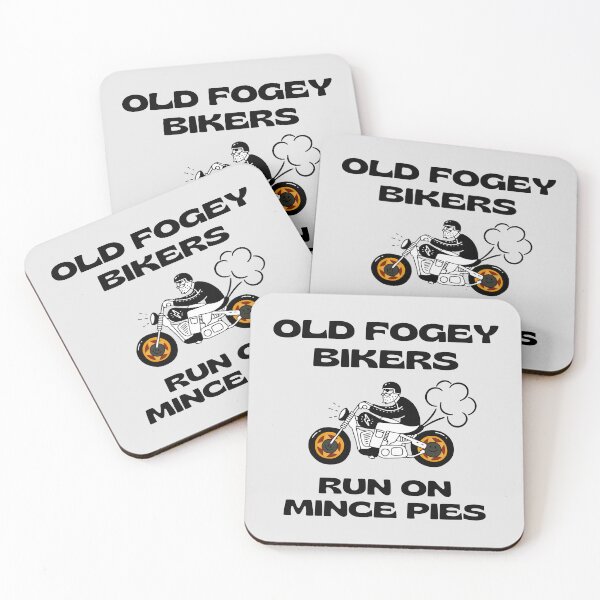 Item preview, Old Fogey Bikers Run On Mince Pies. designed and sold by MPC-Mince-Pies.