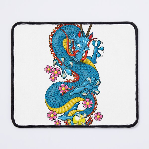 Item preview, Blue Dragon Tattoo Design Inspired by Traditional Tattoo Art designed and sold by laxxers.