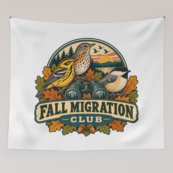 Item preview, Retro Fall Migration Birding Club designed and sold by Thai Vibe Studio.