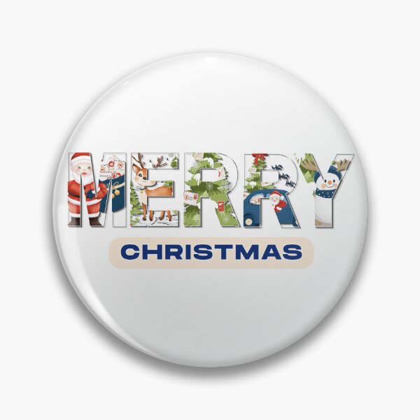 Item preview, Vintage Merry Christmas Pattern Santa Reindeer Snowman Holiday designed and sold by poonzapoon.