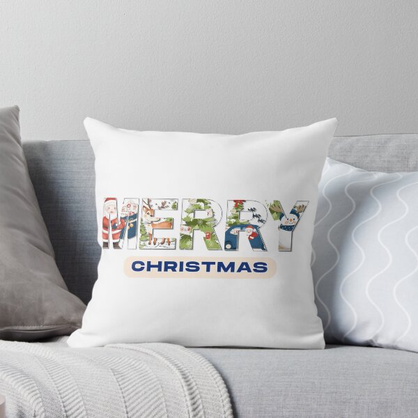 Item preview, Vintage Merry Christmas Pattern Santa Reindeer Snowman Holiday designed and sold by poonzapoon.