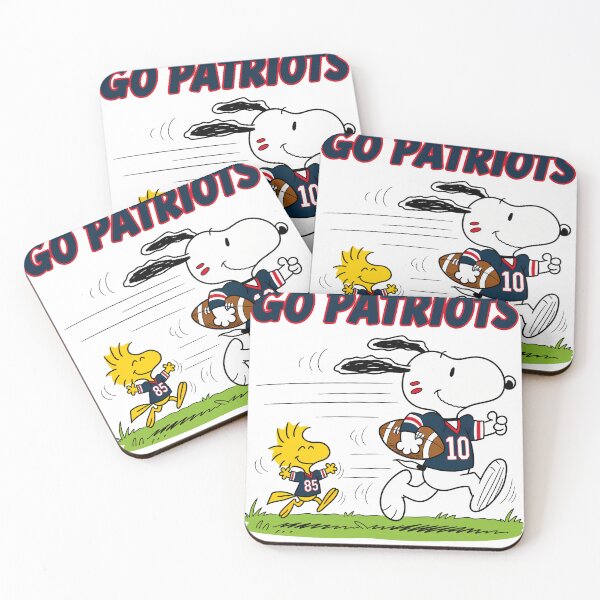 Item preview, Snoopy & Woodstock New England Patriots Football Retro F354 designed and sold by GLUVY-THEME.