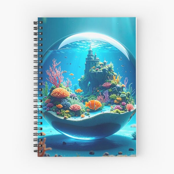 Item preview, Underwater Castle in a Glass Sphere designed and sold by OksArtStudio.