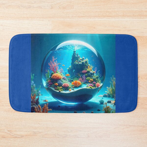 Item preview, Underwater Castle in a Glass Sphere designed and sold by OksArtStudio.