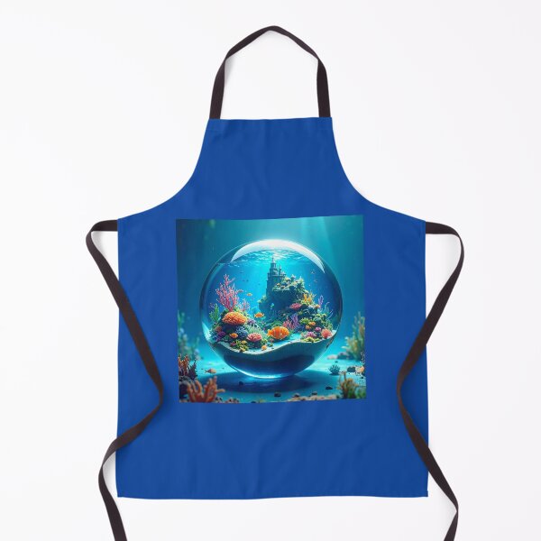 Item preview, Underwater Castle in a Glass Sphere designed and sold by OksArtStudio.
