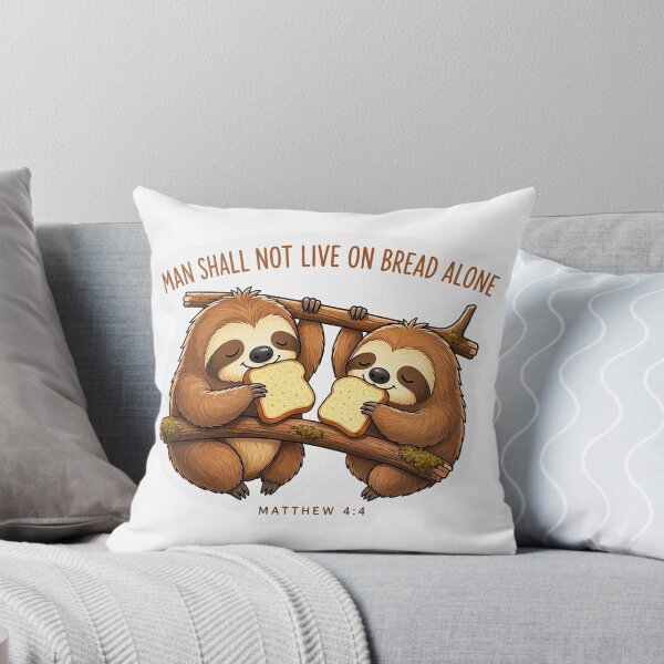 Item preview, Matthew 4:4 Man Shall Not Live On Bread Alone designed and sold by plushism.