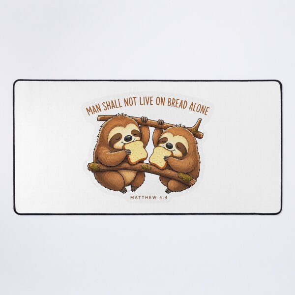 Item preview, Matthew 4:4 Man Shall Not Live On Bread Alone designed and sold by plushism.