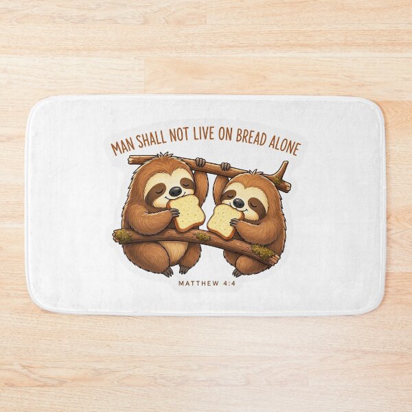 Item preview, Matthew 4:4 Man Shall Not Live On Bread Alone designed and sold by plushism.