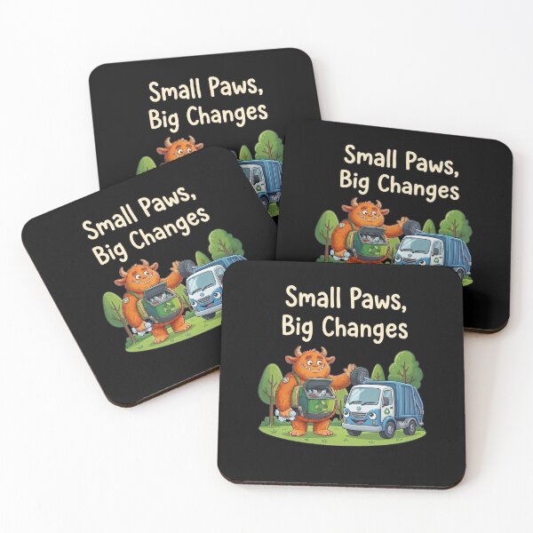Item preview, Small Paws Big Changes Garbage Man designed and sold by BeaBuzz.