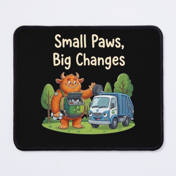 Item preview, Small Paws Big Changes Garbage Man designed and sold by BeaBuzz.